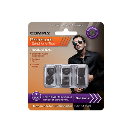 Fischer Amps Comply Foam Tips T-500 szürke