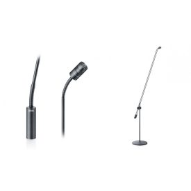   DPA 4018 Supercardioid Mic, Black, XLR, 122 cm (48 in) Boom, Floor Stand, Twin Mic