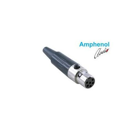 Amphenol AG6F 6 polusú mini XLR mama