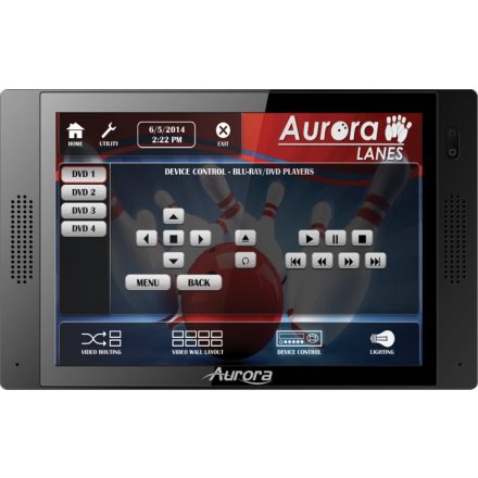 Aurora Multimedia QXT-700-B 7” fali érintő kijelző, fekete