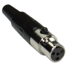 REAN RT4FCB 4 pólusú TINY XLR aljzat egyenes, lengő