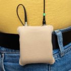 Viviana Belt Puffy Pouch Small Beige