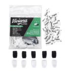 Viviana "Fur For Lav" rectangular shape, black and white colors