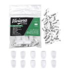 Viviana "Fur For Lav" rectangular shape, white color