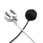 Viviana "Fur For Lav" round shape, black and white colors