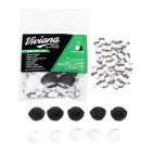 Viviana "Fur For Lav" round shape, black and white colors