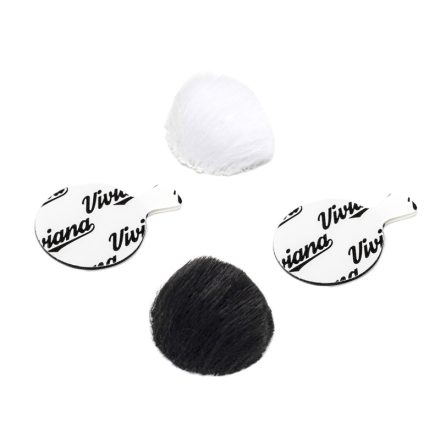 Viviana "Fur For Lav" round shape, white color