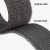 Le Mark tépőzár, öntapadós, fekete, kampós oldal (hook) 25mm x 1m