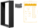PMC Ci45 On Wall Kit black