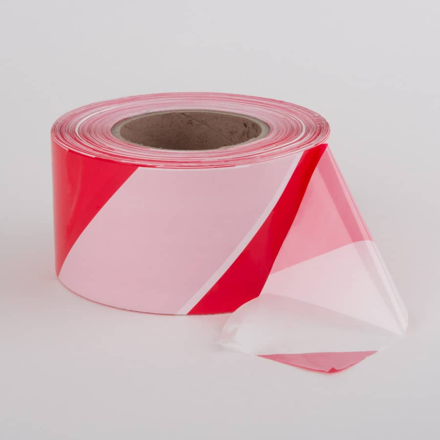 MagTape jelzőszalag 75mm x 500m  piros/fehér