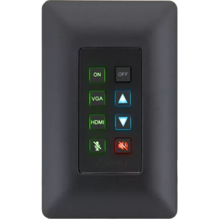 Aurora Multimedia DXB-8i-B programozható 8 gombos panel, fekete
