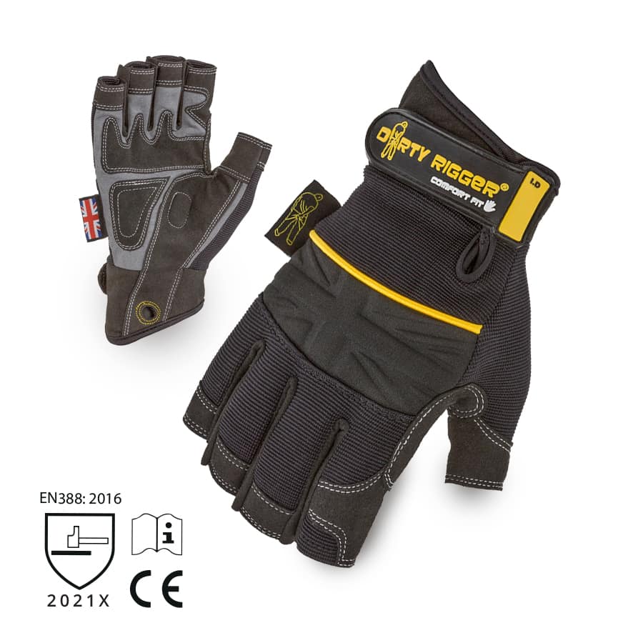 Dirty Rigger Comfort Fit ujjvég nélküli kesztyű