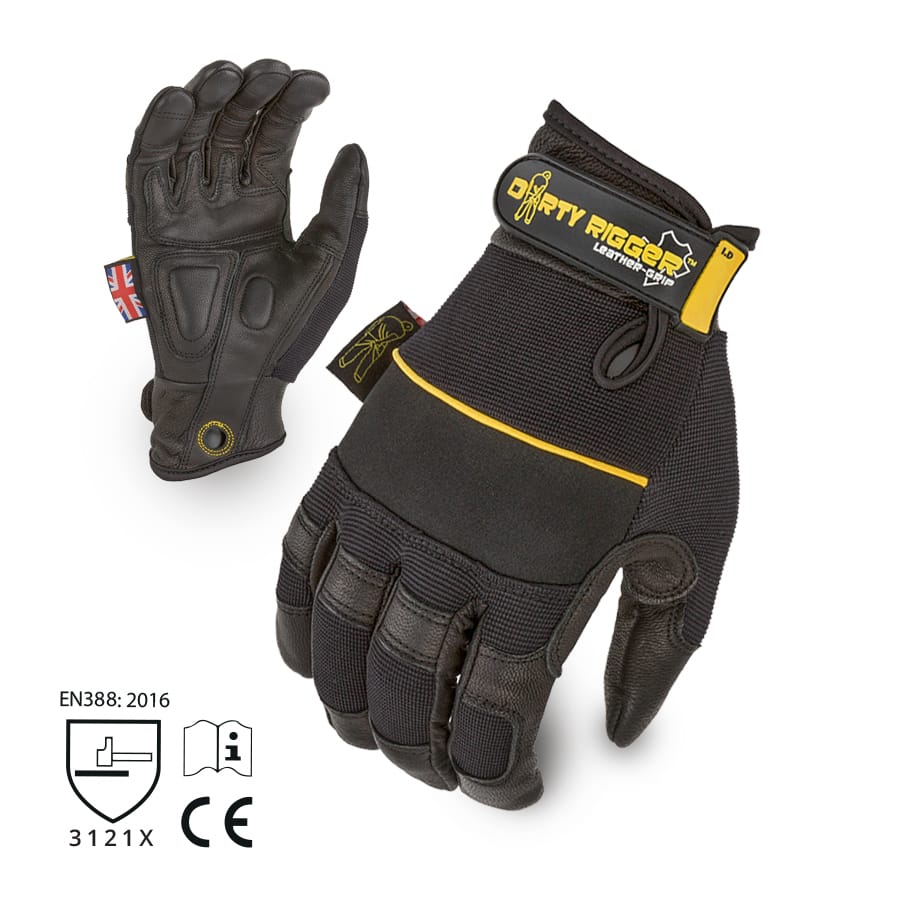 Dirty Rigger Leather Grip kesztyű