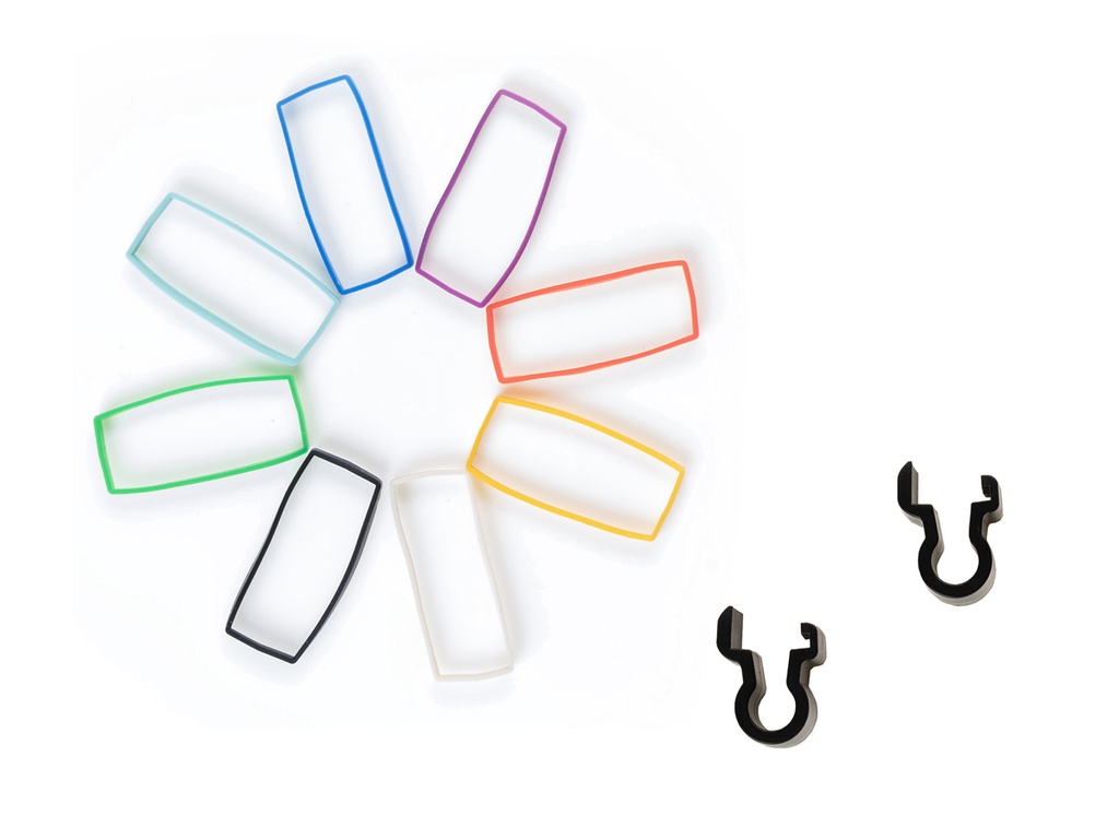 Tentacle Silicone Bands & Clamps Set (Rainbow) for SYNC E