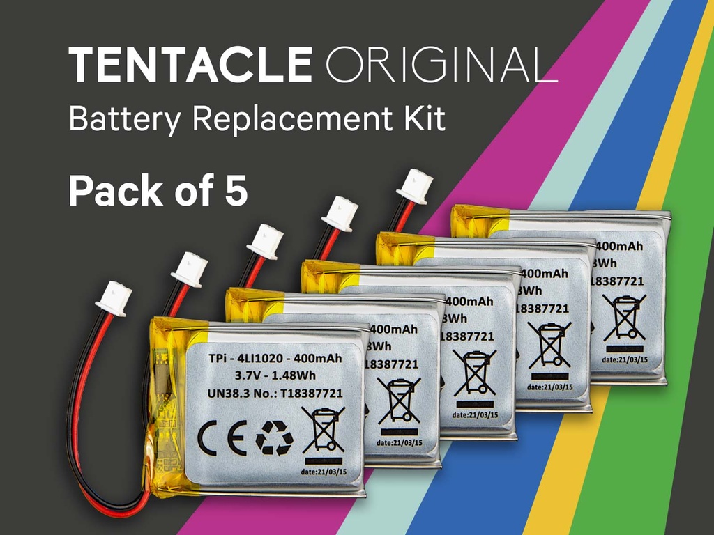 Tentacle ORIGINAL – Battery Replacement Pack of 5