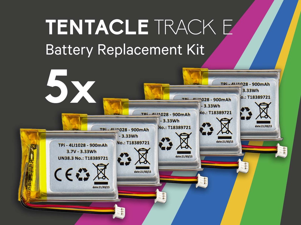 Tentacle TRACK E – Battery Replacement Pack of 5