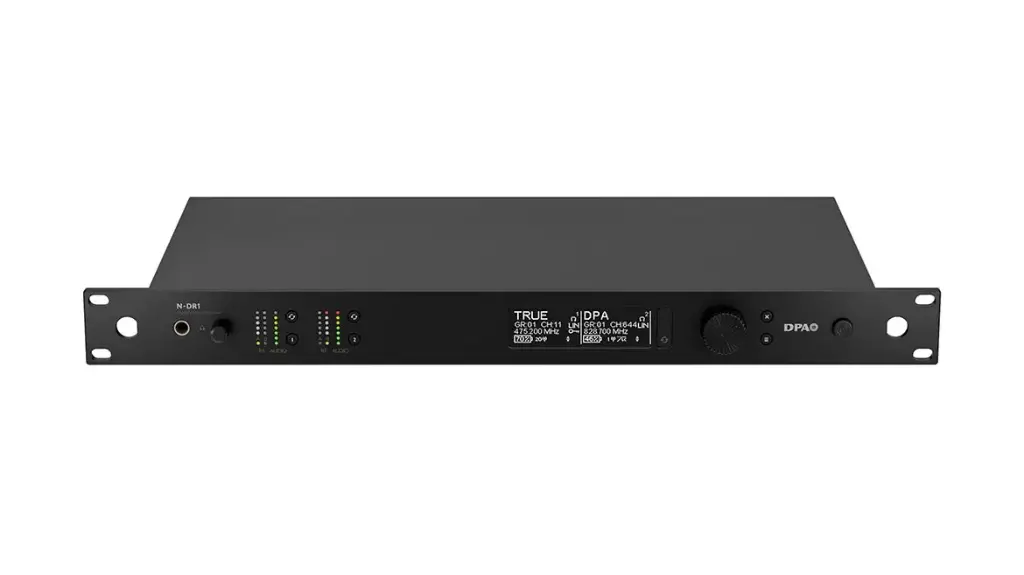DPA N-Series Dual Channel Digital Wireless Receiver w. DANTE Output, 870 MHz
