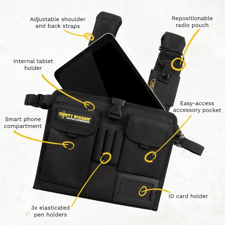 Dirty Rigger Hands-Free Tablet Holder_mellény