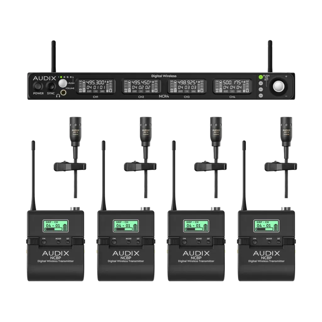 Audix Quad LAV System W/4 ADX10