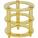 Tube cage, gold