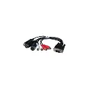 RME Analog Breakout Cable, unbalanced (BO9632-CMKH) Sub-D 15-pin to 4 x Cinch Analog, 2 x MIDI, 1 x Phones for HDSP 9632 and HDSPe AIO